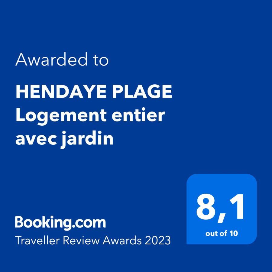 Hendaye Plage Logement Entier Avec Jardin Apartment ภายนอก รูปภาพ